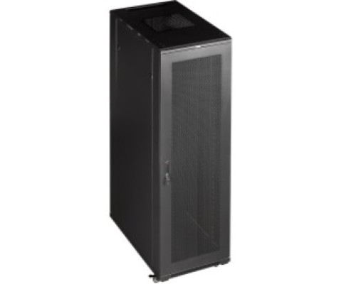 [Монтажное оборудование] Шкаф коммутационный Lanmaster (TWT-CBB-18U-6X8-G1) 18U 600x800мм пер.дв.стекл металл 2 бок.пан. 800кг черный
