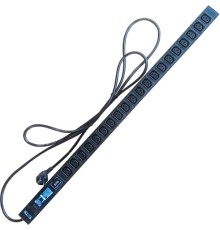 Вертикальный блок розеток, 20xC13, 250V, 16A, шнур 3 метра, вилка Schuko