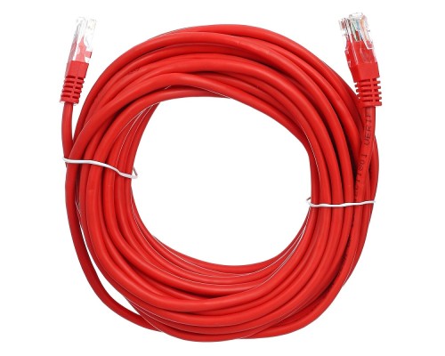 [Коммутационный шнур] Aopen Патчкорд литой Aopen/Qust UTP кат.5е 10м красный <ANP511_10M_R>