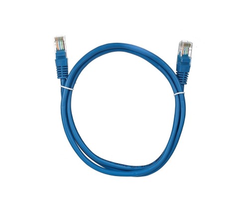 [Коммутационный шнур] Aopen Патчкорд литой Aopen/Qust UTP кат.5е 1м синий <ANP511_1M_B>