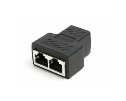 [Переходник] VCOM Разветвитель RJ-45 8P8C (F)<-->2 x 8P8C (F) ,FTP, ABS пластик, кат. 5eVCOM <CT252S>[4895182256415]
