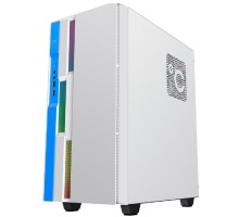GameMax Корпус Brufen C3 WB без БП, MidiT, ATX, Бело-гол, Зак. стекл., USB 3.0, 1*120; 1*140мм вент.