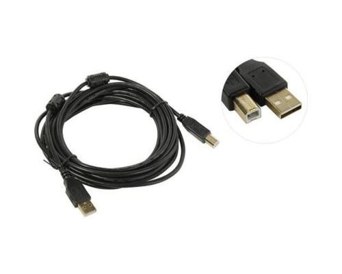 [кабели] 5bites UC5010-050A Проф. кабель EXPRESS USB2.0 / AM-BM / FERRITES / 5M / BLACK