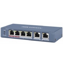 HIKVISION DS-3E0106P-E/M 4 RJ45 100M PoE с грозозащитой 6кВ