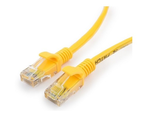 [Коммутационный шнур] Cablexpert PP10-1M/Y Патч-корд медный UTP Cablexpert кат.5e, 1м, литой, многожильный (жёлтый)