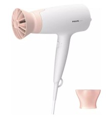 PHILIPS BHD300/10 Фен,1600 Вт, 3 режима, насадка ThermoProtect, концентратор, шнур 1,8 м. Цвет: белый с розовым.