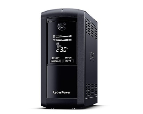 [ИБП] ИБП CyberPower VP700EILCD {Line-Interactive, Tower, 700VA/390W USB/RS-232/RJ11/45  (6 IEC С13), 12В/7 Ач х 1}