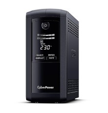 ИБП CyberPower VP1000ELCD {Line-Interactive, Tower, 1000VA/550W USB/RS-232/RJ11/45  (4 EURO), 12В/9 Ач х 1}