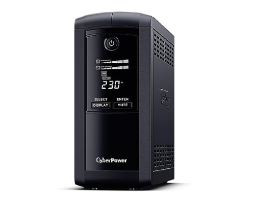 [ИБП] ИБП CyberPower VP1000ELCD {Line-Interactive, Tower, 1000VA/550W USB/RS-232/RJ11/45  (4 EURO), 12В/9 Ач х 1}