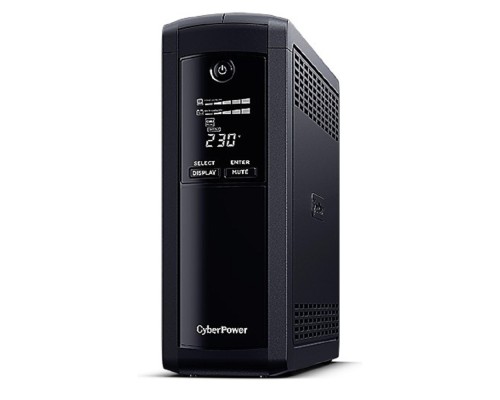 [ИБП] ИБП CyberPower VP1600ELCD {Line-Interactive, Tower, 1600VA/960W USB/RS-232/RJ11/45  (4 + 1 EURO), 12В/9 Ач х 2}