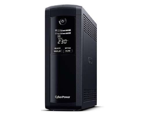 [ИБП] ИБП CyberPower VP1600EILCD {Line-Interactive, Tower, 1600VA/960W USB/RS-232/RJ11/45  (4 + 4 IEC С13), 12В/9 Ач х 2}