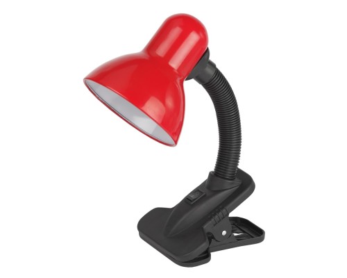[Настольные светильники] ЭРА Б0035061 Настольный светильник N-212-E27-40W-R на прищепке красный