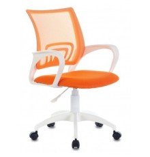 Кресло Бюрократ CH-W695NLT оранжевый TW-38-3 TW-96-1 сетка/ткань крестовина пластик пластик белый (1483035)