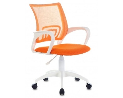 [Офисное кресло или стул] Кресло Бюрократ CH-W695NLT оранжевый TW-38-3 TW-96-1 сетка/ткань крестовина пластик пластик белый (1483035)