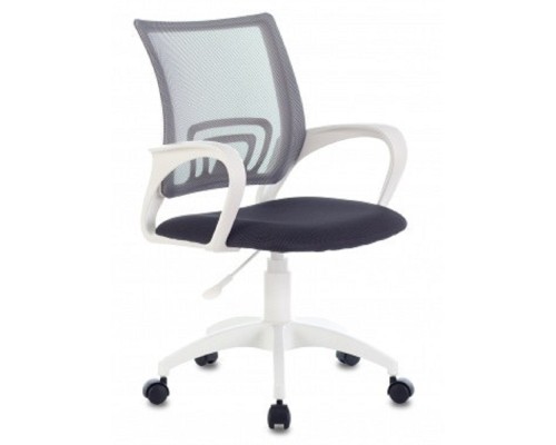 [Офисное кресло или стул] Кресло Бюрократ CH-W695NLT темно-серый TW-04 TW-12 сетка/ткань крестовина пластик пластик белый (1483034)