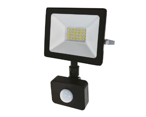 [Прожекторы светодиодные и Светильник уличный консо] Rexant 605-008 Прожектор светодиодный с датчиком движения 20 Вт 200–260В IP44 1600 лм 6500 K холодный свет