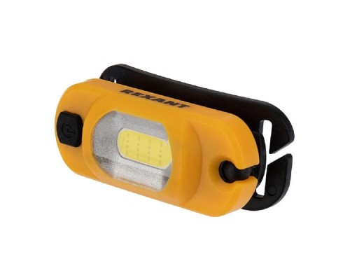 [фонари] Rexant 75-700 Налобный фонарь поворотный на шарнире 100%, 50%, красный свет, пульсирующий красный; встроенный аккумулятор, (USB кабель в комплекте)