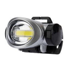 Rexant 75-703 Фонарь налобный поворотный 3 Вт 100%, 50%, пульсирующий белый; 3 х ААА, СОВ + зеркальный рассеиватель