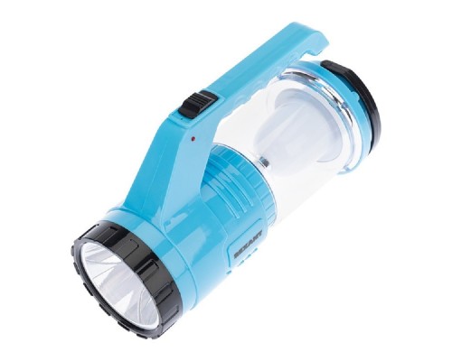 [фонари] Rexant 75-721 Фонарь туристический/поисковый/кемпинговый с Powerbank, аккумулятор, головной + боковой свет, солнечная батарея. Индикатор зарядки (выносное зарядное устройство от сети в комплекте)