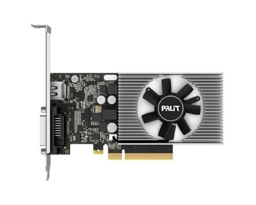 [Видеокарта] Palit PCI-E PA-GT1030 2GD4 nVidia GeForce GT 1030 2048Mb 64bit DDR4 1151/2100 DVIx1/HDMIx1/HDCP Ret low profile NEC103000646-1082F RTL