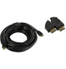 Exegate EX287727RUS Кабель HDMI ExeGate EX-CC-HDMI2-15.0F (19M/19M, v2.0, 15м, 4K UHD, Ethernet, ферритовые кольца, позолоченные контакты)