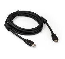 Exegate EX287724RUS Кабель HDMI ExeGate EX-CC-HDMI2-3.0F (19M/19M, v2.0, 3м, 4K UHD, Ethernet, ферритовые кольца, позолоченные контакты)