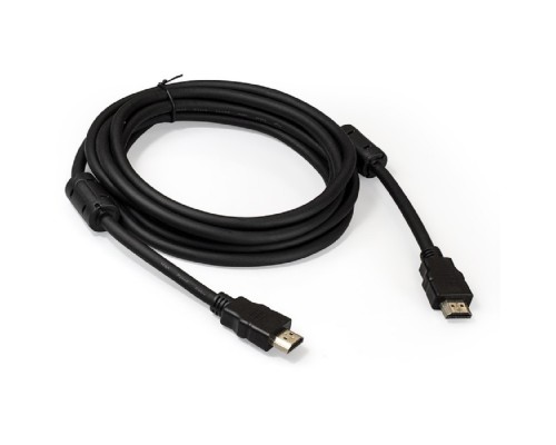 [кабели] Exegate EX287724RUS Кабель HDMI ExeGate EX-CC-HDMI2-3.0F (19M/19M, v2.0, 3м, 4K UHD, Ethernet, ферритовые кольца, позолоченные контакты)