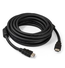 Exegate EX287725RUS Кабель HDMI ExeGate EX-CC-HDMI2-5.0F (19M/19M, v2.0, 5м, 4K UHD, Ethernet, ферритовые кольца, позолоченные контакты)