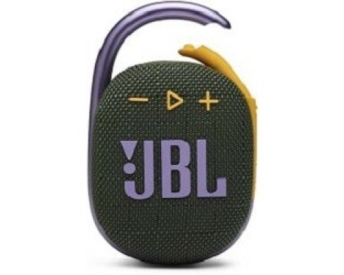 [Колонки JBL ] Колонка порт. JBL Clip 4 зеленый 5W 1.0 BT 15м 500mAh (JBLCLIP4GRN)