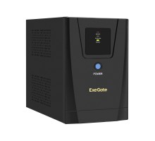 Exegate EP285488RUS ИБП ExeGate SpecialPro UNB-1200.LED.AVR.8C13.USB <1200VA/750W, LED, AVR, 8*C13, USB, металлический корпус, Black>