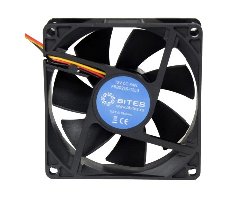 [Вентиляторы] 5bites Вентилятор FB8025S-12L3 80X25 / SLEEVE / 2000RPM / 3P
