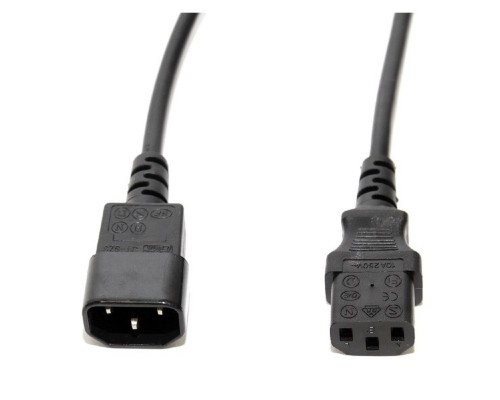 [кабель] 5bites Кабель питания PC105-10A IEC-320-C13 / IEC-320-C14 / 220V / 3G*0.50MM / 1M