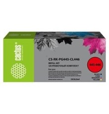 Заправочный набор Cactus CS-RK-PG445-CL446 голубой/пурпурный/желтый/черный набор 5x30 мл для Canon Pixma MG2440/MG2540/