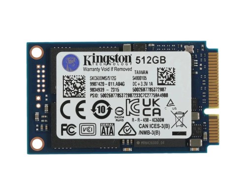 [накопитель] Kingston SSD 512GB KC600 Series SKC600MS/512G mSATA