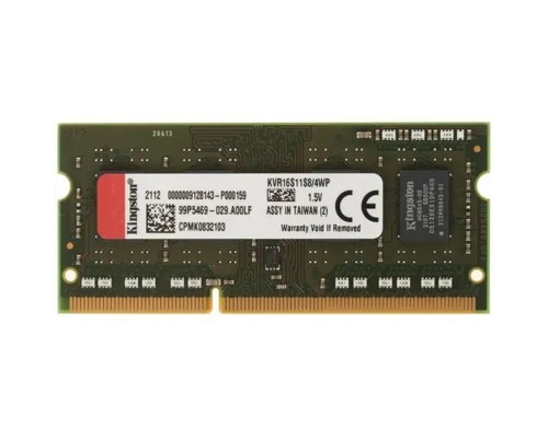 [Модуль памяти] Kingston DDR3 SODIMM 4GB KVR16S11S8/4WP PC3-12800, 1600MHz