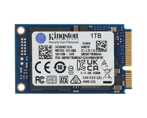 [накопитель] Kingston SSD 1Tb KC600 Series SKC600MS/1024G mSATA