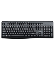 Клавиатура Gembird KB-8440M,{USB, черный, 113 клавиш, 9 кнопок управления мультимедиая, кабель 1,5м}					