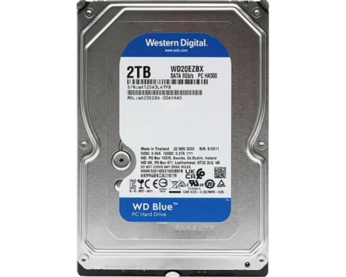 [Жесткий диск] 2TB WD Blue (WD20EZBX) {Serial ATA III, 7200 rpm, 256Mb buffer}