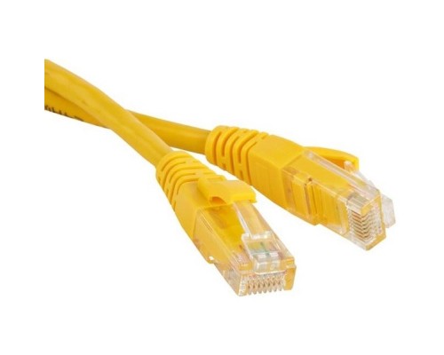 [Аксессуар] Патч-корд TWT UTP кат.5e, с заливными колпачками, 1.0 м, желтый