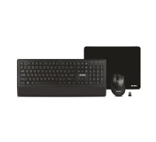 Беспроводной набор клавиатура + мышь + коврик Sven KB-C3800W (104 кл.+12Fn, 800-1600DPI, 5+1 кл.)