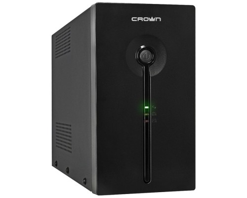 [ИБП] CROWN ИБП CMU-SP800COMBO {800VA450W, корпус металл, 1x12V/9AH, розетки 2*IEC C13 + 2*EURO,AVR 140-290V, съёмный кабель питания 1.5 м, порт 1*RJ-11, порт 1*RJ-45, LED} [CM000001494]