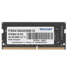 Модуль памяти для ноутбука SODIMM 16GB PC25600 DDR4 PSD416G320081S PATRIOT