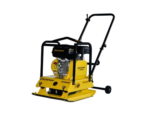 [Виброплиты] CHAMPION Виброплита бензиновая PC9045F { 89,3кг15кН50*45см30см4,8кВт,колеса резин.накл } 