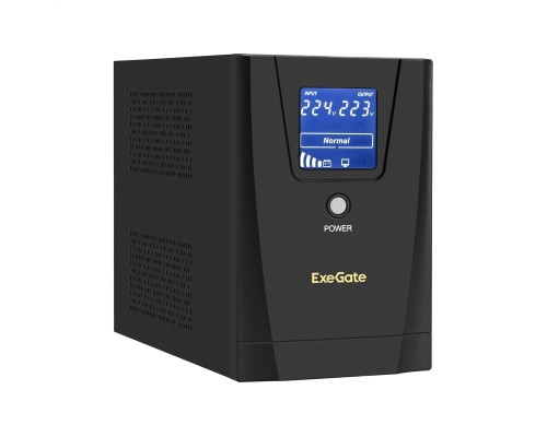 [ИБП] Exegate EP285500RUS ИБП ExeGate SpecialPro Smart LLB-1500.LCD.AVR.C13.RJ.USB <1500VA/950W, LCD, AVR, 6*IEC-C13, RJ45/11, USB, Black>