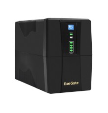 Exegate EP285604RUS ИБП ExeGate SpecialPro UNB-800.LED.AVR.2SH.RJ.USB <800VA/480W, LED, AVR, 2*Schuko, RJ45/11, USB, Black