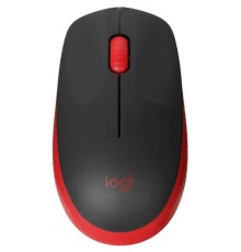 910-005908 Мышь Logitech M190 красный/черный оптическая (1000dpi) беспроводная USB (2but)