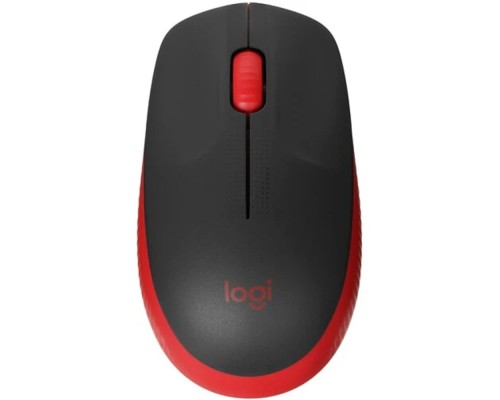 [Мышь] 910-005908 Мышь Logitech M190 красный/черный оптическая (1000dpi) беспроводная USB (2but)
