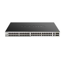 D-Link DGS-3130-54TS/B1A PROJ Управляемый L3 стекируемый коммутатор с 48 портами 10/100/1000Base-T, 2 портами 10GBase-T и 4 портами 10GBase-X SFP+