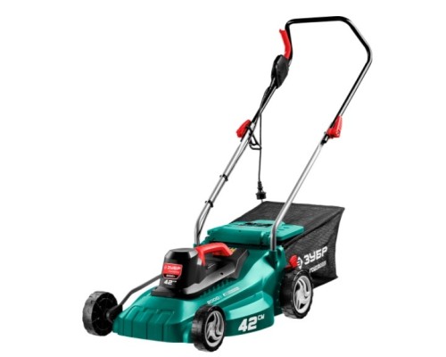[Газонокосилка] ЗУБР 2000 Вт газонокосилка сетевая, ш/с 42 см [ГСЦ-42-2000]