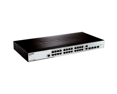 [Сетевое оборудование] D-Link DES-3200-28_RFB/A1 Восстановленный в производственных условиях управляемый L2 коммутатор с 24 портами 10/100Base-TX, 2 портами 100/1000Base-X SFP и 2 комбо-портами 100/1000Base-T/SFP. 